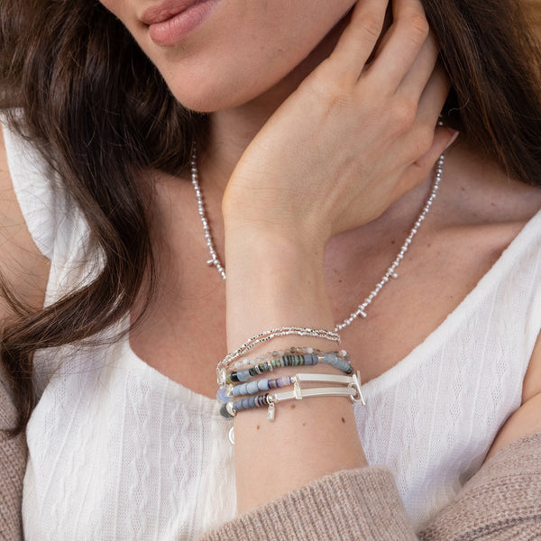 Hidden Message Bracelet - Strong/Opalite/Silver - Scout Curated Wears