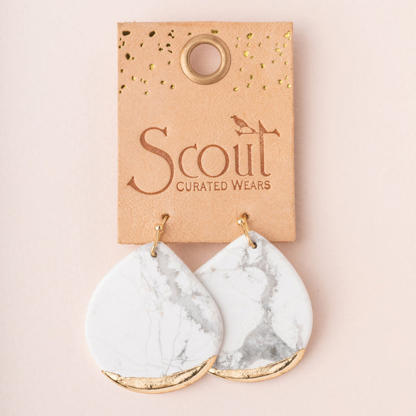 Dipped Teardrop Picasso Earrings