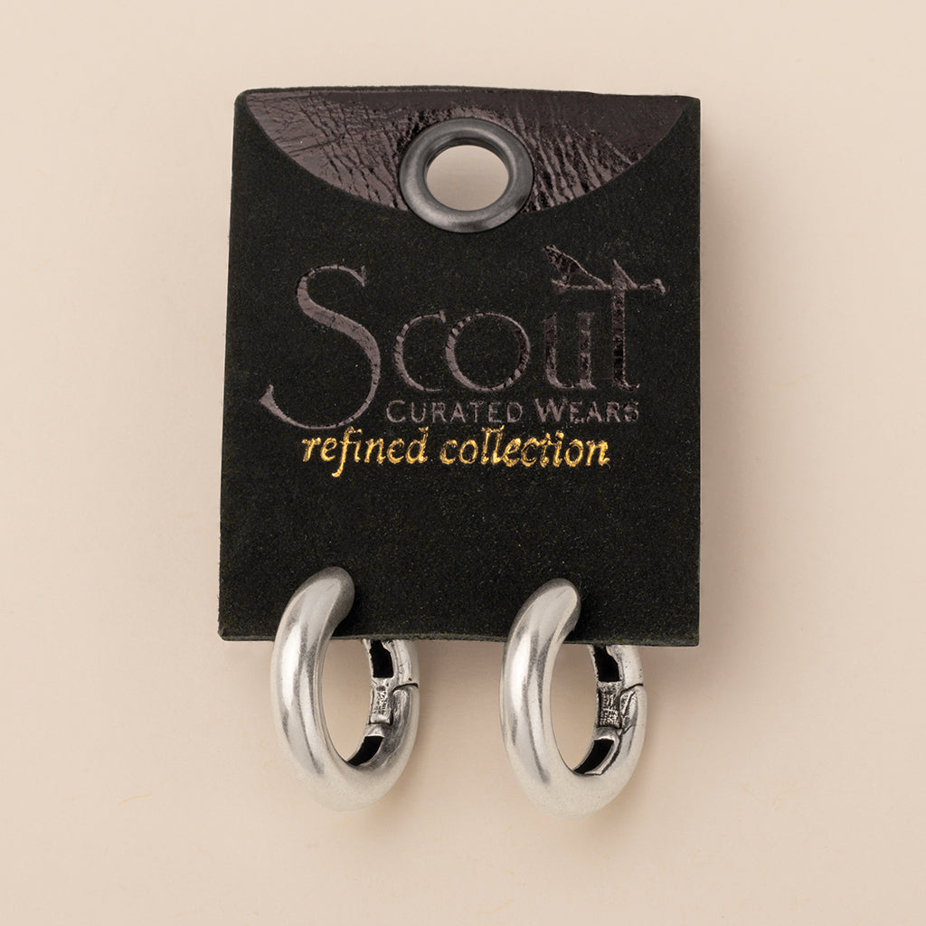 Refined Earring Collection - Stellar Hoop/Sterling Silver