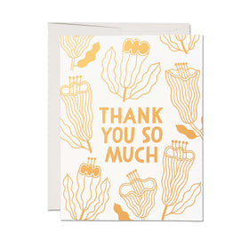 Floral Thanks Greeting Card