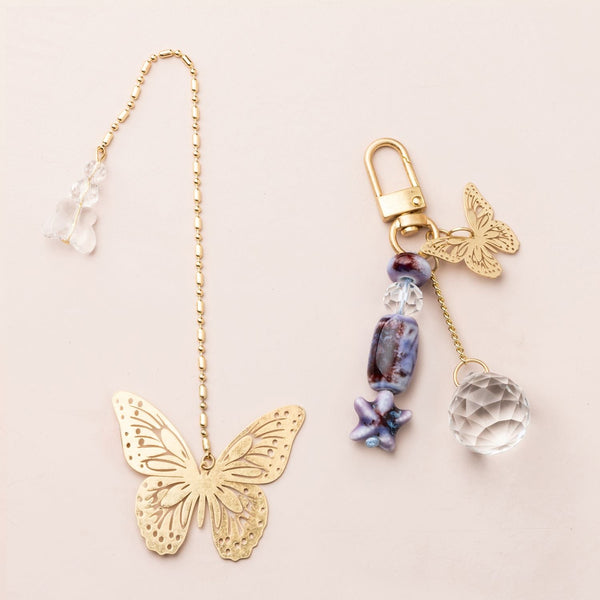 Bookmark & Keychain Set - Butterfly/Transformation