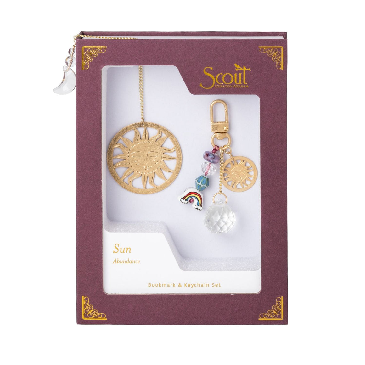 Bookmark & Keychain Set - Sun/Abundance