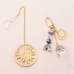 Bookmark & Keychain Set - Sun/Abundance