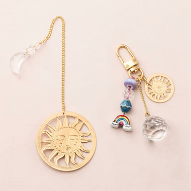 Bookmark & Keychain Set - Sun/Abundance