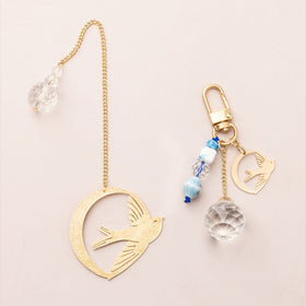 Bookmark & Keychain Set - Swallow/Loyalty