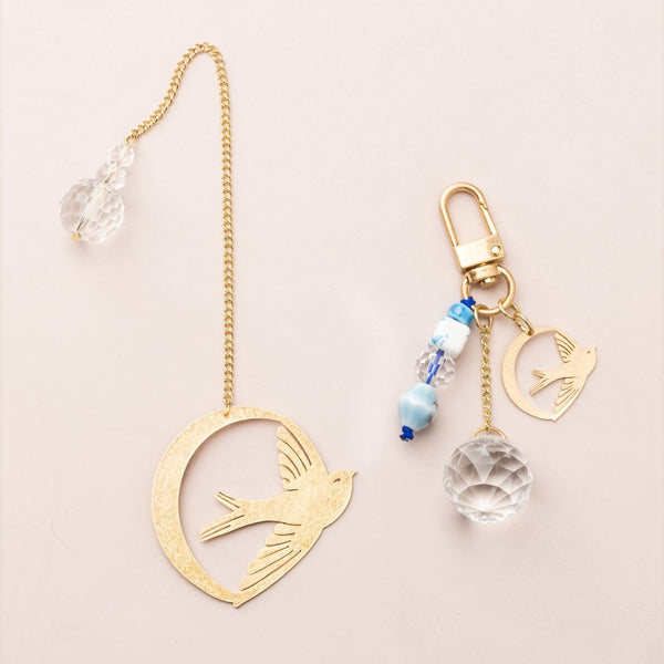 Bookmark & Keychain Set - Swallow/Loyalty