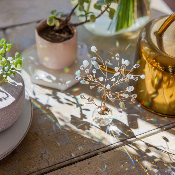 Suncatcher Tree of Life - Amazonite/Courage/Gold