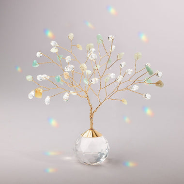 Suncatcher Tree of Life - Amazonite/Courage/Gold