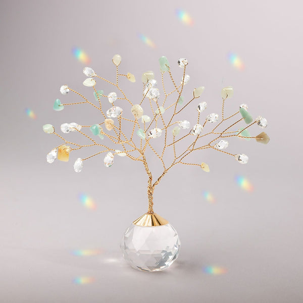 Suncatcher Tree of Life - Amazonite/Courage/Gold