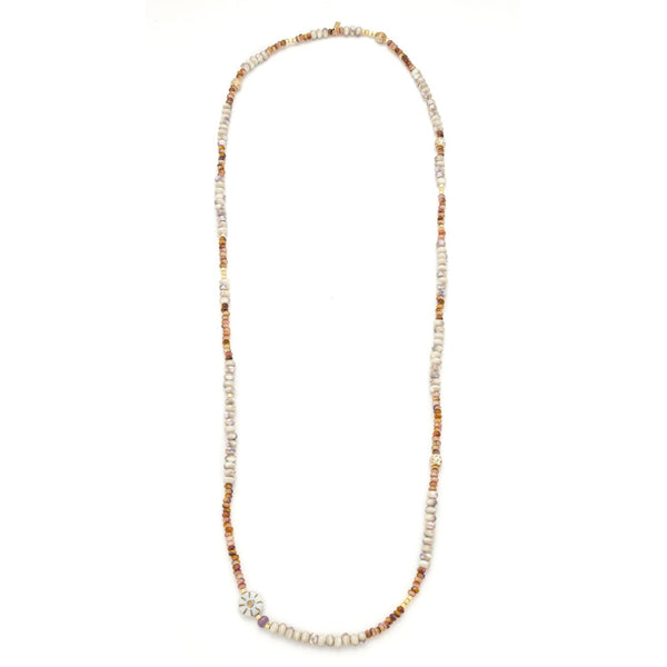 Ceramic Bead Wrap Bracelet/Necklace - Abundance/Sun