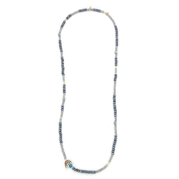Ceramic Bead Wrap Bracelet/Necklace - Hope/Rainbow