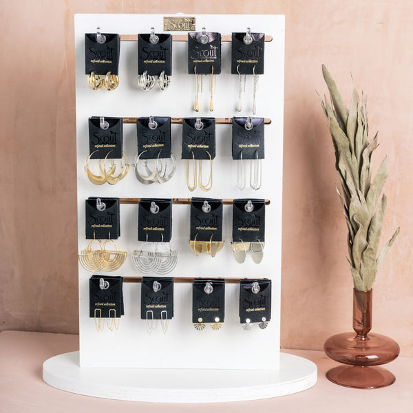 Refined Earring Collection - Medium Stellar Hoop/Gold Vermeil