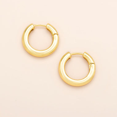 Refined Earring Collection - Medium Stellar Hoop/Gold Vermeil