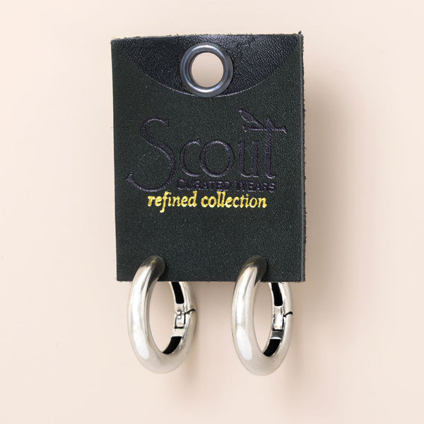 Refined Earring Collection - Medium Stellar Hoop/Sterling Silver