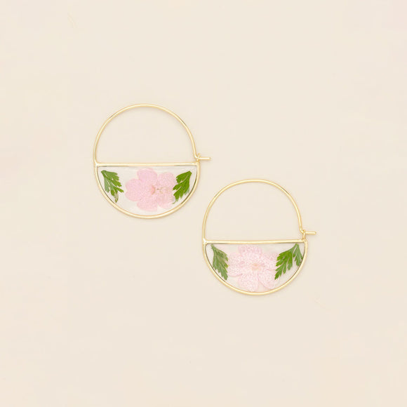 Pressed Flower Hoops