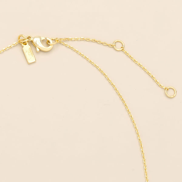 Pressed Flower Necklace - Blue Baby's Breath/Gold