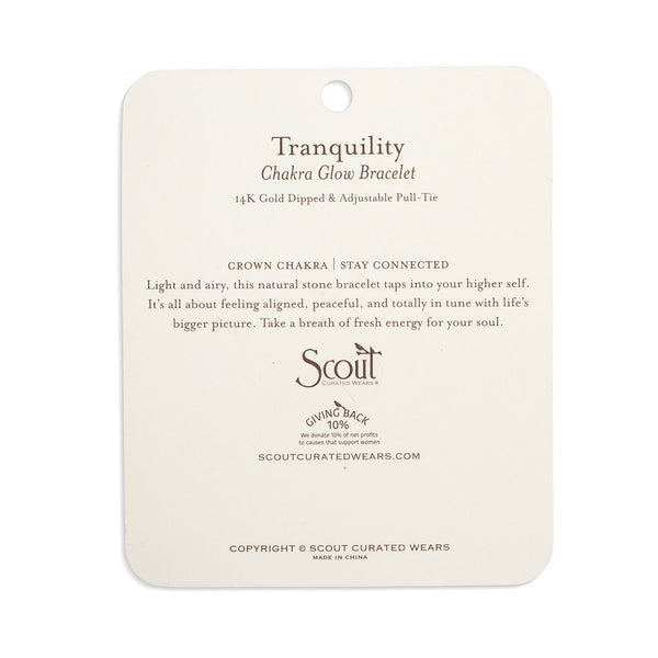 Chakra Glow Bracelet - Tranquility/Crown/Gold