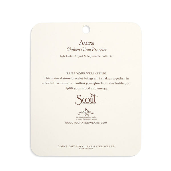 Chakra Glow Bracelet - Aura/Well-Being/Gold