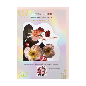 Suncatcher Sticker Card - Flower Bouquet