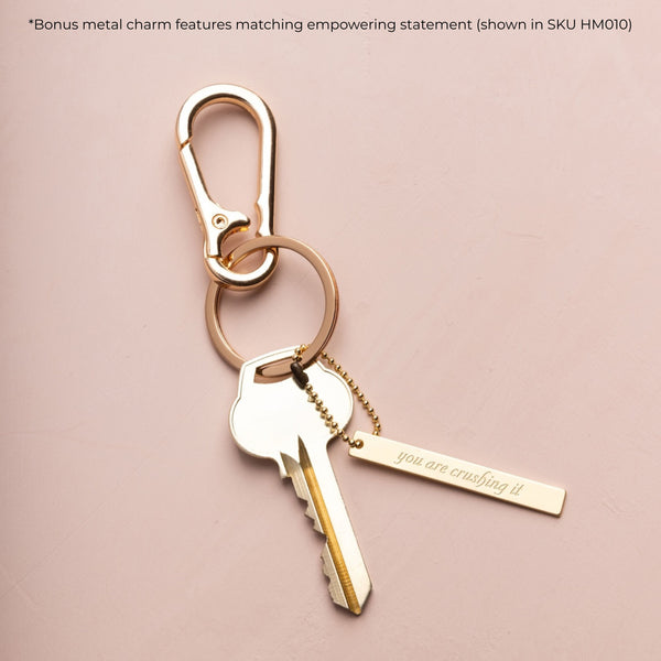 Hidden Message Bracelet - Boss B♥tch/Rose Quartz/Silver