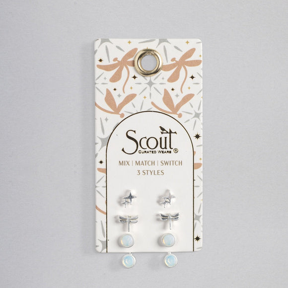 Stud Trio Ear Jacket Set