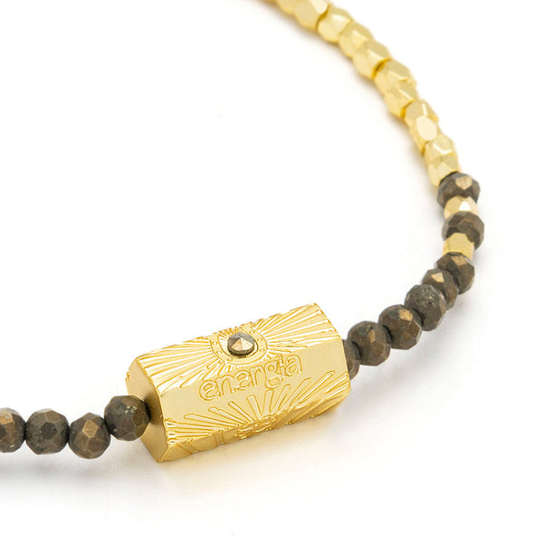 Stella Bracelet - Positive Energy/Pyrite/Gold