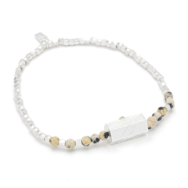 Stella Bracelet - Joy/Dalmatian Jasper/Silver