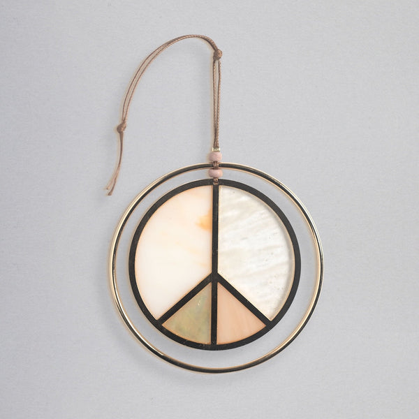 Stained Glass Light Catcher - Peace Sign