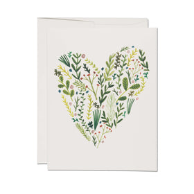 Floral Heart Greeting Card