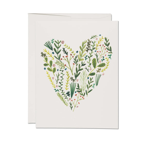 Floral Heart Greeting Card