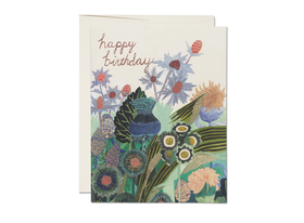 Thistle Happy Birthday Greeting Card