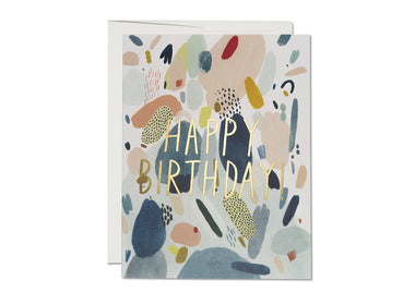Abstract Happy Birthday Greeting Card