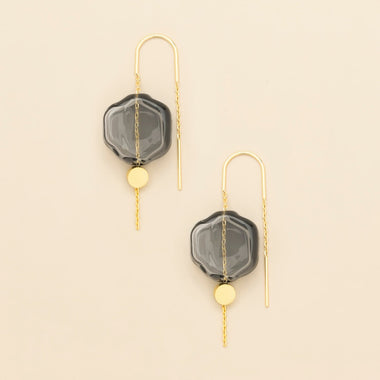 Refined Glass Organic Threader - Smoke/Gold