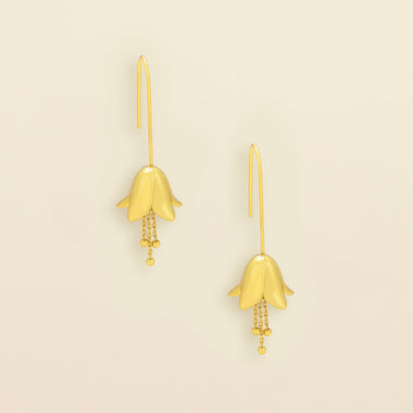 Refined Icon Earring - Lily Drop Earring/Gold