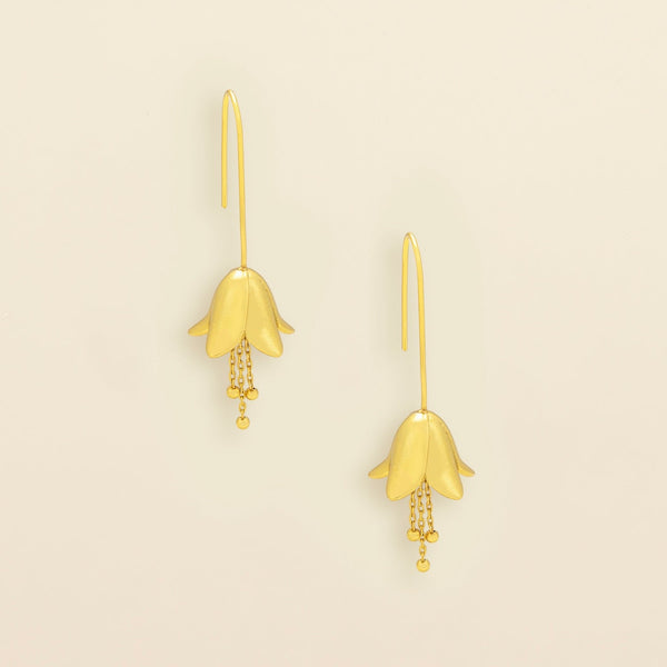 Refined Icon Earring - Lily Drop Earring/Gold