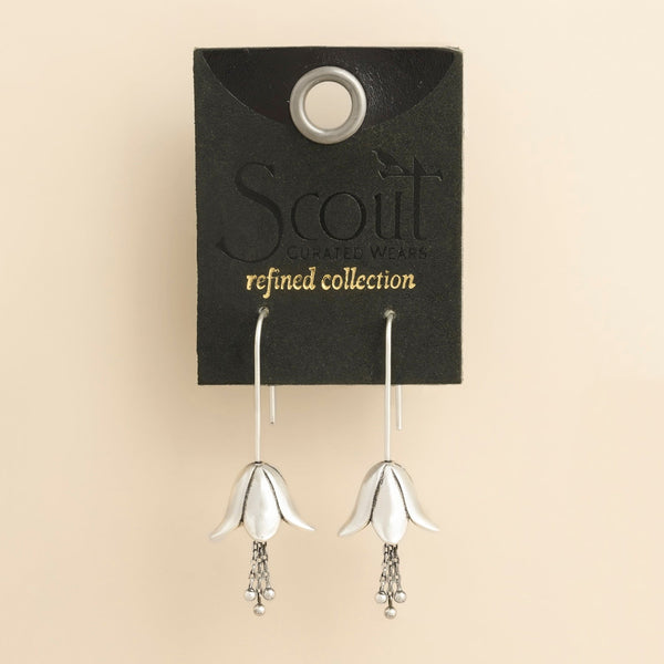 Refined Icon Earring - Lily Drop Earring/Silver