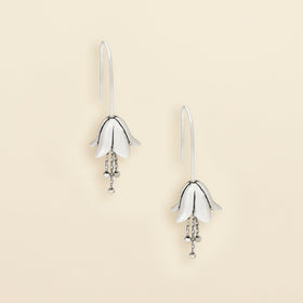 Refined Icon Earring - Lily Drop Earring/Silver