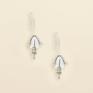 Refined Icon Earring - Lily Drop Earring/Silver