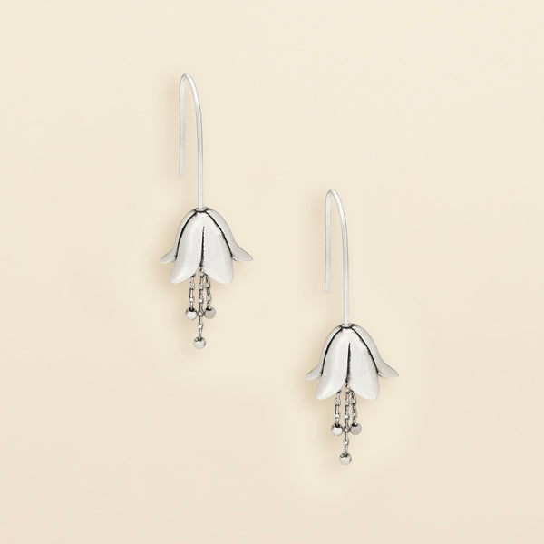 Refined Icon Earring - Lily Drop Earring/Silver