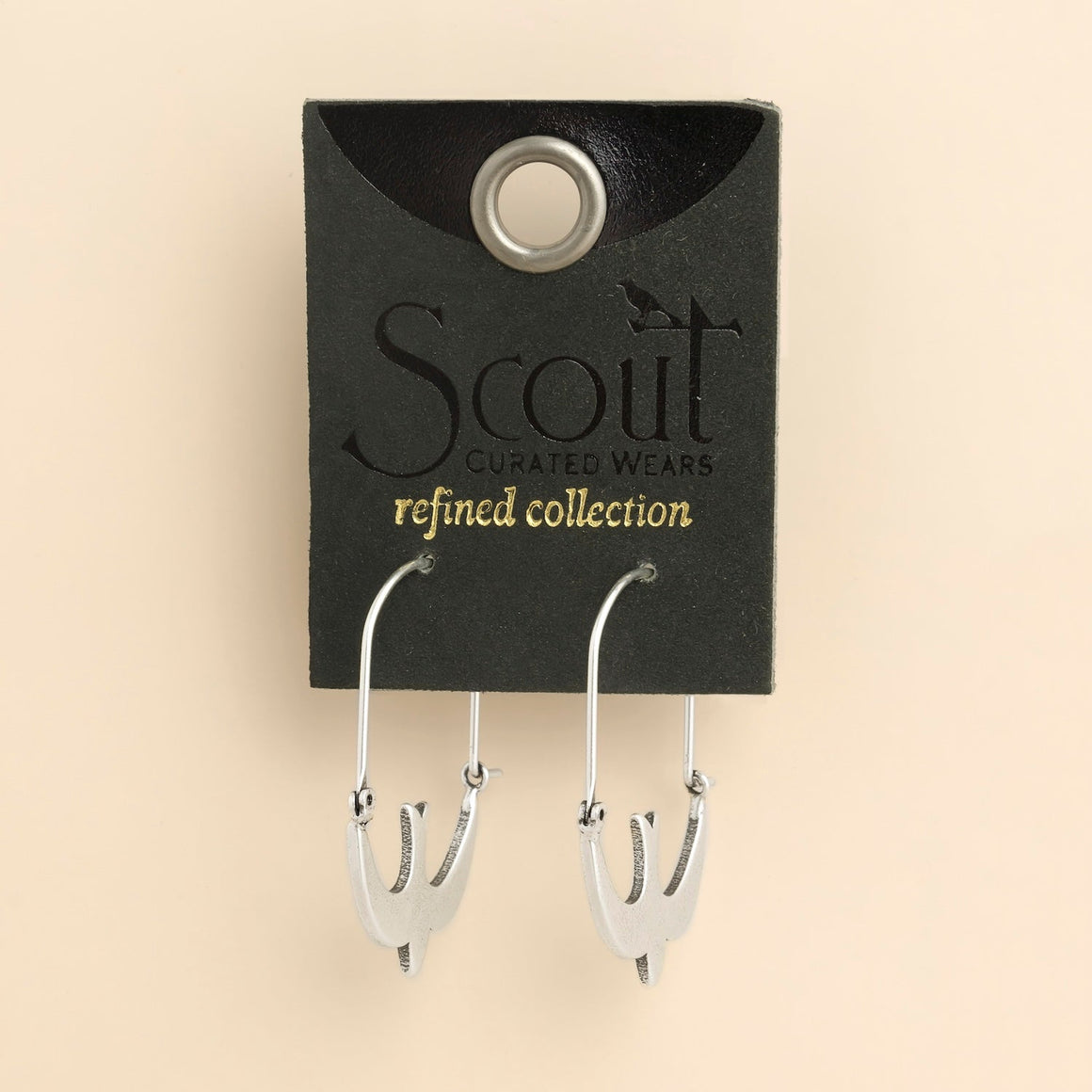 Refined Icon Earring - Swallow Hoop/Silver