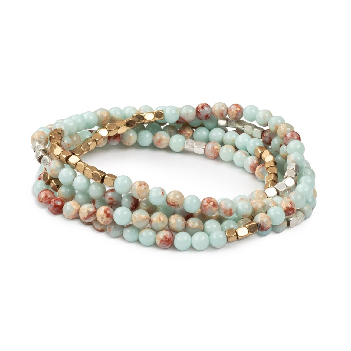 Stone Wrap Agalmatolite/Silver/Gold - Stone of Creativity