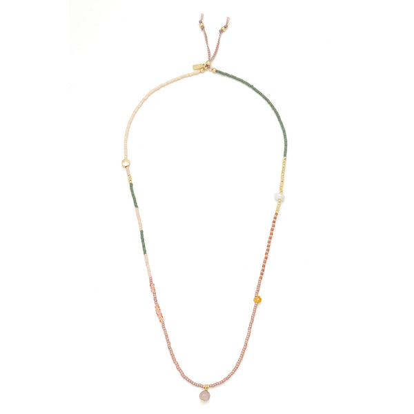 Mixed Media Wrap Bracelet/Necklace - Healing/Tourmaline/Gold