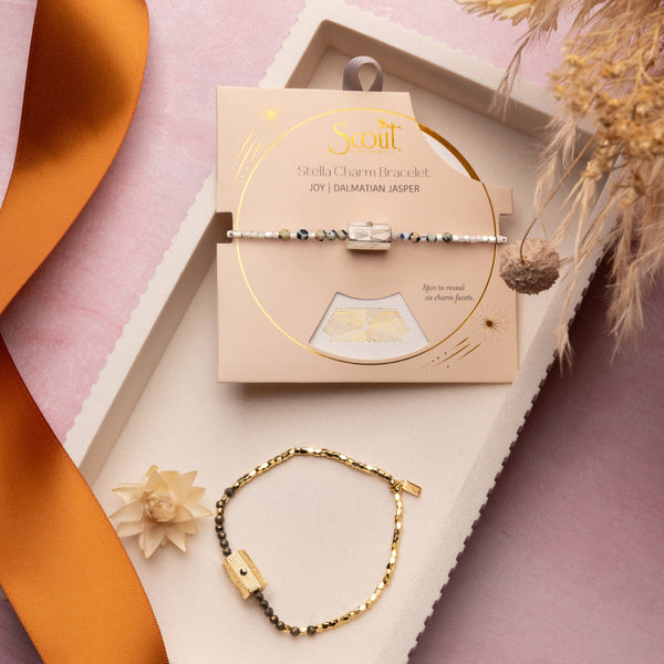 Stella Bracelet - Love/Rose Quartz/Gold