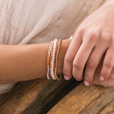 Love and Happiness Bracelet Stack