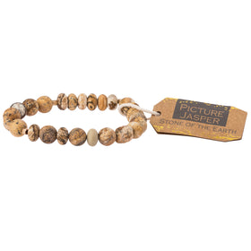 Stone Stack Bracelet Picture Jasper - Stone of the Earth