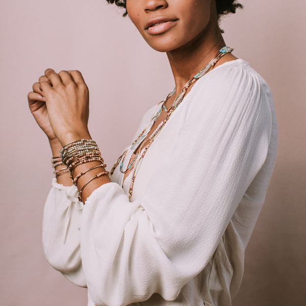 Scout Wrap : Neptune/rose gold