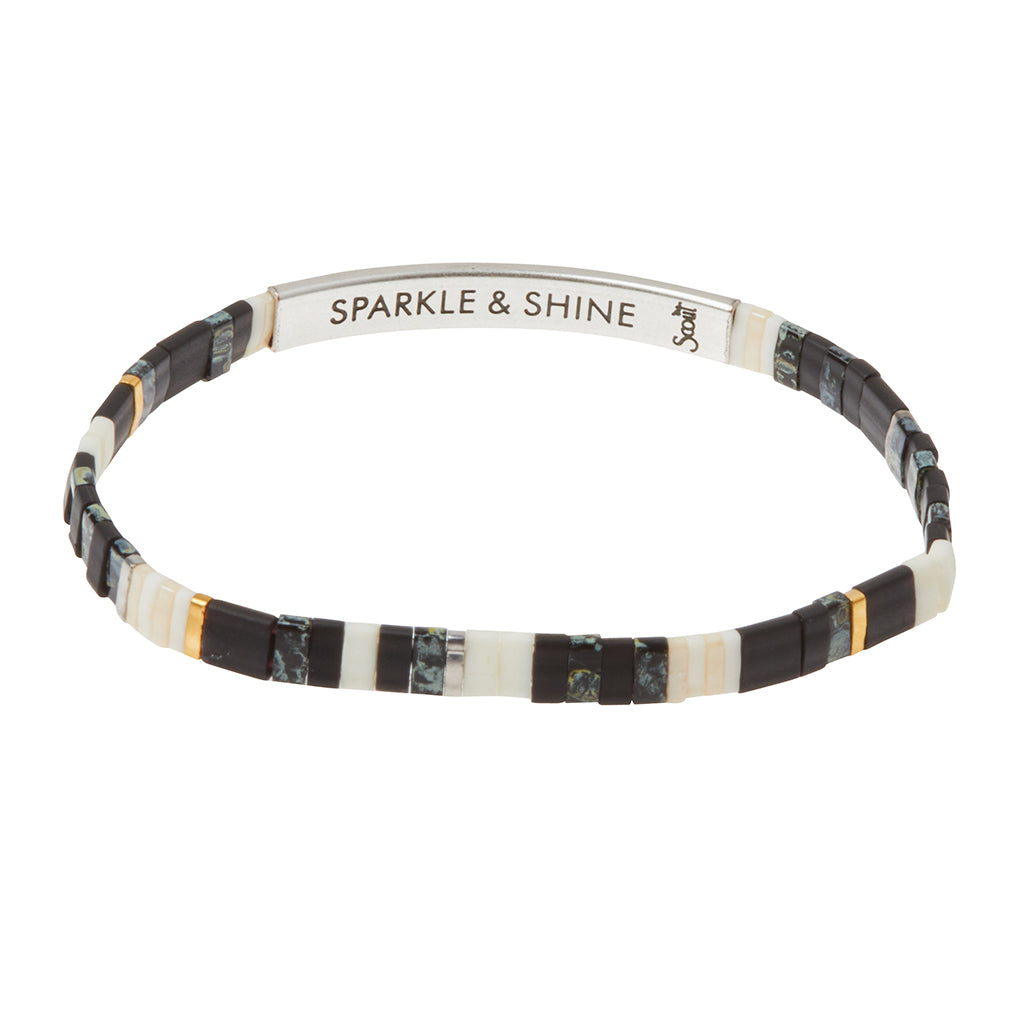 Big Time Shine White Bracelet - Jewelry By Bretta