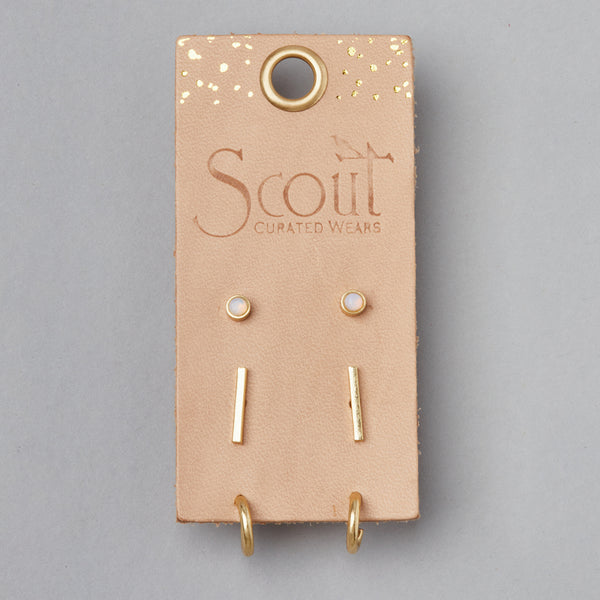 Scarlett Stud Trio - Gold