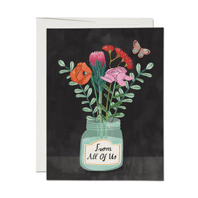 Flowers From Us Greeting Card