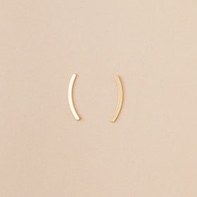 Refined Earring Collection - Comet Curve/Gold Vermeil